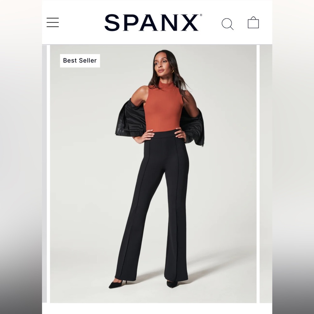Spanx the perfect pant high rise flare size XL